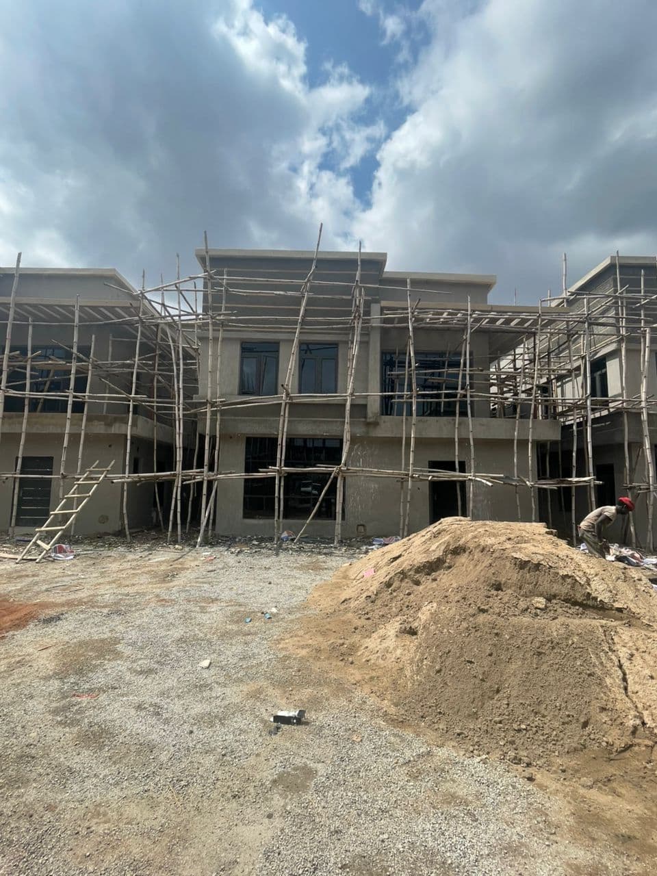 Interns working on architectural projects